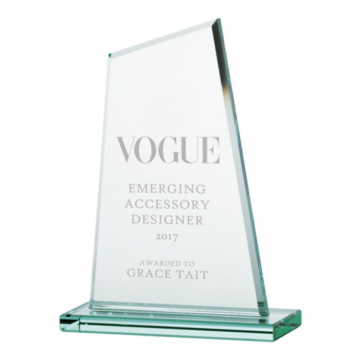 VANQUISH JADE GLASS AWARD - 175MM - AVAILABLE IN 3 SIZES